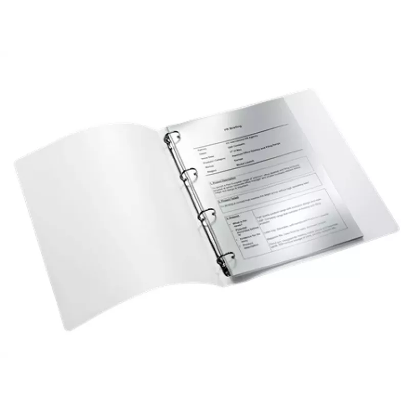 Leitz WOW segtuvas, A4, apvalus žiedas, laikymui, polipropilenas (PP), baltas, blizgus