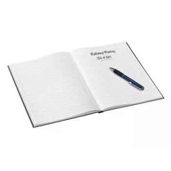 Leitz WOW A5 užrašų knygelė linijuota, kietas viršelis, 80 lapų, 80 g/m², juoda