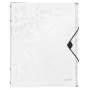 Leitz Divider Book WOW PP 12 skirtukų – segtuvas A4, polipropilenas, baltas, blizgus