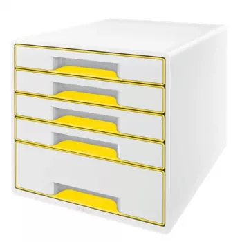 Leitz WOW Cube 5 stalčių spintelė, plastikas, 270 mm, 287 mm, 363 mm, 3.59 kg