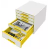 Leitz WOW Cube 5 stalčių spintelė, plastikas, 270 mm, 287 mm, 363 mm, 3.59 kg