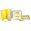Leitz WOW dokumentų dėklas, plastikinis, geltonas, A4, 242 x 330 x 60 mm