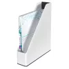 Leitz WOW dviejų spalvų žurnalų dėklas, baltas, plastikinis, A4, 73 mm, 318 mm, 272 mm
