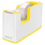 Leitz WOW juostos dozatorius, 1,9 cm, 33 m, polistirolas (PS), balta/geltona, 51 mm, 126 mm