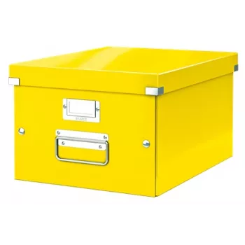 Leitz Click & Store WOW vidutinė laikymo dėžė, geltona, kartonas, 281 mm, 370 mm, 200 mm, 900 g