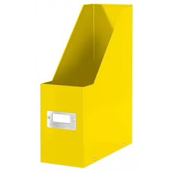 Leitz Click & Store WOW žurnalų dėžutė, geltona, kartoninė, 103 x 253 x 330 mm