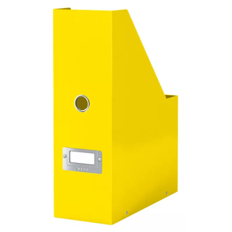 Leitz Click & Store WOW žurnalų dėžutė, geltona, kartoninė, 103 x 253 x 330 mm