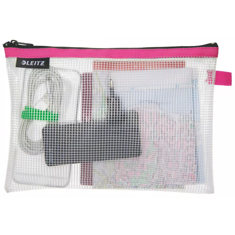 Leitz Travel Pouch WOW Medium vandeniui atspari kelioninė kosmetinė, rožinė
