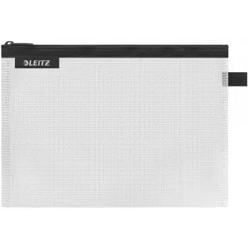 Leitz Travel Pouch vandeniui atspari WOW Medium, unisex, aksesuarų krepšys, vidutinis, užtrauktuku, juoda