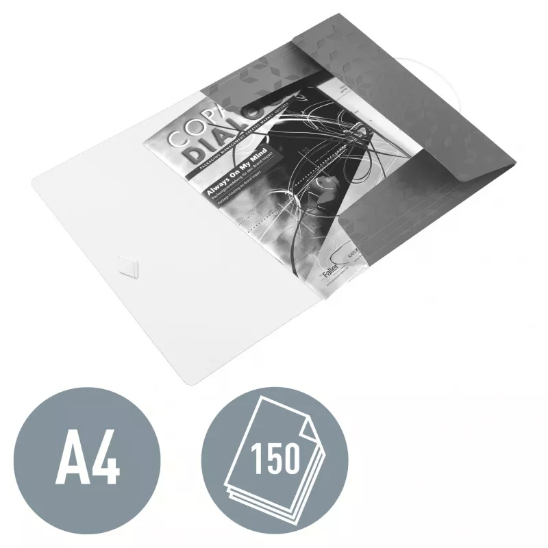 Leitz WOW 3-klapų aplankalas PP A4, juodas