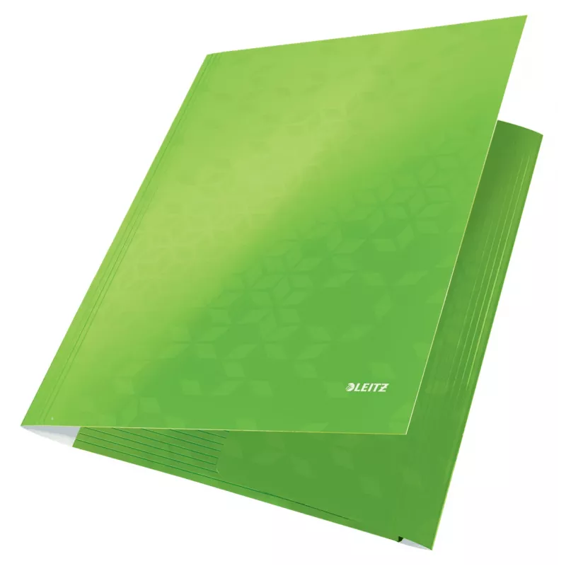 Leitz 3-klapų aplankas WOW Card/POB A4, manilinis, polipropilenas, žalias, 250 lapų, 80 g/m²