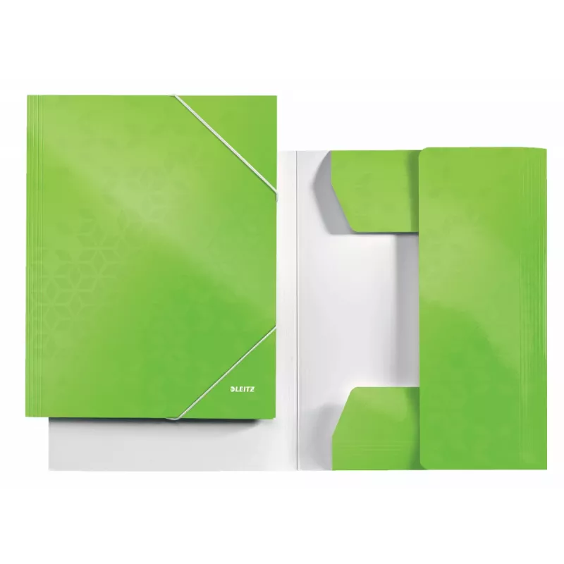 Leitz 3-klapų aplankas WOW Card/POB A4, manilinis, polipropilenas, žalias, 250 lapų, 80 g/m²