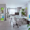 Leitz WOW aplankas su žiedais, laminuotas, A4+, 2D žiedai/25 mm, kartonas, žalia, 250 lapų, 80 g/m²