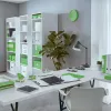 Leitz WOW aplankas su žiedais, laminuotas, A4+, 2D žiedai/25 mm, kartonas, žalia, 250 lapų, 80 g/m²
