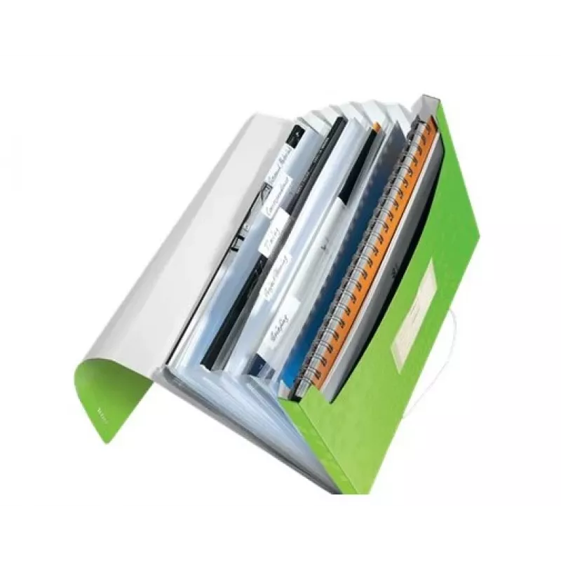 Leitz Project File WOW PP segtuvas, A4, polipropilenas (PP), žalia, portretinė, 250 lapų, 80 g/m²