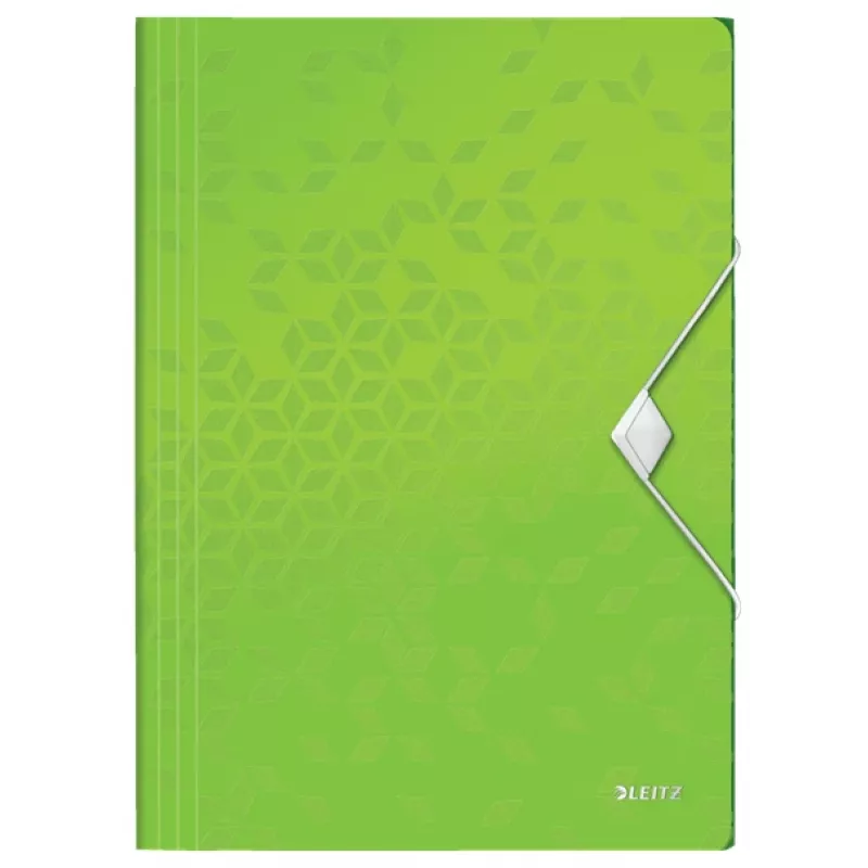 Leitz 3-klapų segtuvas WOW PP A4, A4, polipropilenas (PP), žalias, portretinis, 150 lapų, 80 g/m²