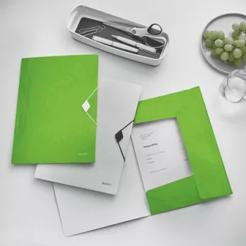 Leitz 3-klapų segtuvas WOW PP A4, A4, polipropilenas (PP), žalias, portretinis, 150 lapų, 80 g/m²