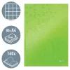 Leitz Notebook WOW A4 kvadratinis kietu viršeliu 90g/80 lapų, raštas, žalia