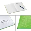 Leitz Notebook WOW A4 kvadratinis kietu viršeliu 90g/80 lapų, raštas, žalia