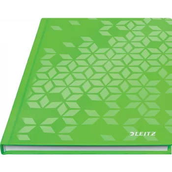 Leitz WOW Užrašinė A5 languota su kietais viršeliais, Pattern, Žalia