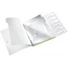 Leitz Divider Book WOW PP 6 skirtukų, Įprastas segtuvas, A4, Polipropilenas (PP), Žalia, Blizgi, 200 lapų