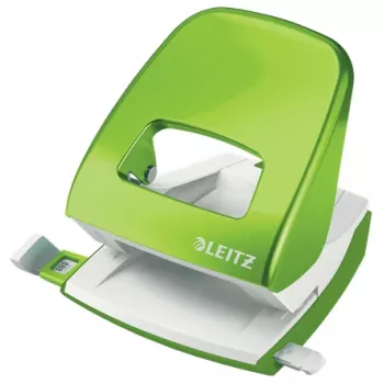 Leitz WOW 5008 metalinis 2-ių skylių perforatorius, 30 lapų, žalias