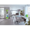 Leitz WOW Titanium biuro žirklės 205 mm, suaugusiems, tiesus pjūvis, žalios, baltos, nerūdijantis plienas