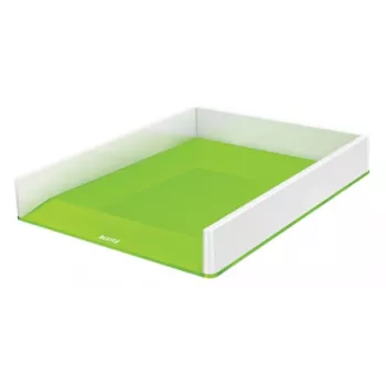 Leitz WOW dviejų spalvų dokumentų dėklas, plastikinis, žalias/ baltas, A4, 267x336 mm
