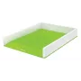 Leitz WOW dviejų spalvų dokumentų dėklas, plastikinis, žalias/ baltas, A4, 267x336 mm