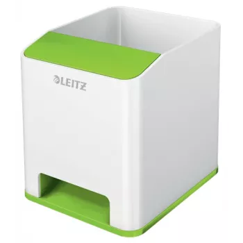 Leitz Sound rašiklių laikiklis WOW, žalias, baltas, polistirolas (PS), 90 mm, 100 mm, 101 mm, 140 g