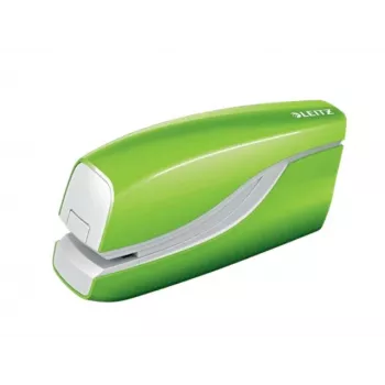 Leitz NeXXt WOW 5566 baterijinis segiklis, 10 lapų, priekinis užtaisymas, 1 cm, žalias
