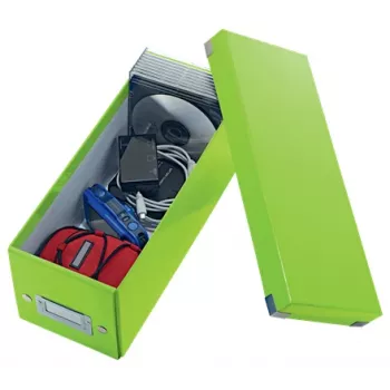 Leitz Click & Store WOW CD dėžutė, žalia, kartoninė, 143 mm, 352 mm, 136 mm, 440 g