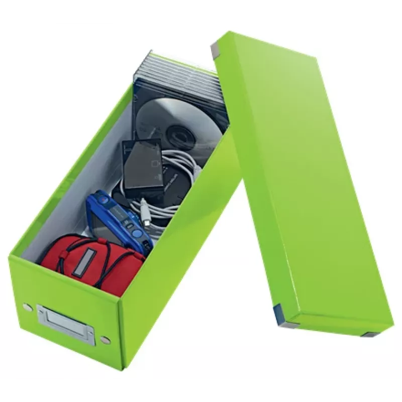 Leitz Click & Store WOW CD dėžutė, žalia, kartoninė, 143 mm, 352 mm, 136 mm, 440 g