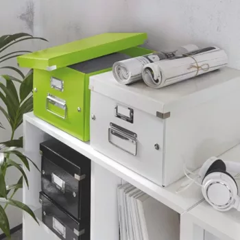 Leitz Click & Store WOW vidutinė laikymo dėžė, žalia, kartonas, 281 mm, 370 mm, 200 mm, 900 g