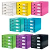Leitz Click & Store WOW spintelė su stalčiais (4 stalčiai), Žalia, Kartonas, 286 mm, 356 mm, 282 mm