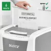 Leitz IQ Autofeed Office 150 automatinis popieriaus smulkintuvas P5, mikro smulkinimas, 22 cm, 2 x 15 mm, 44 l, 500 lapų, 55 dB