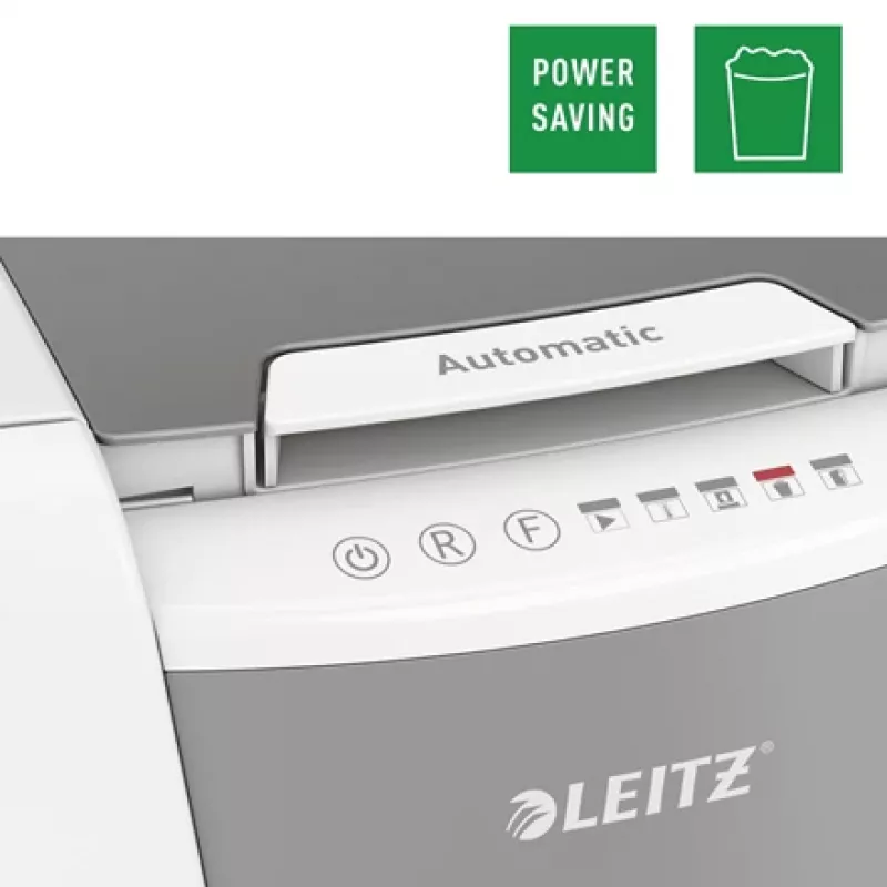 Leitz IQ Autofeed Office 150 automatinis popieriaus smulkintuvas P5, mikro smulkinimas, 22 cm, 2 x 15 mm, 44 l, 500 lapų, 55 dB