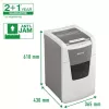 Leitz IQ Autofeed Office 150 automatinis popieriaus smulkintuvas P5, mikro smulkinimas, 22 cm, 2 x 15 mm, 44 l, 500 lapų, 55 dB