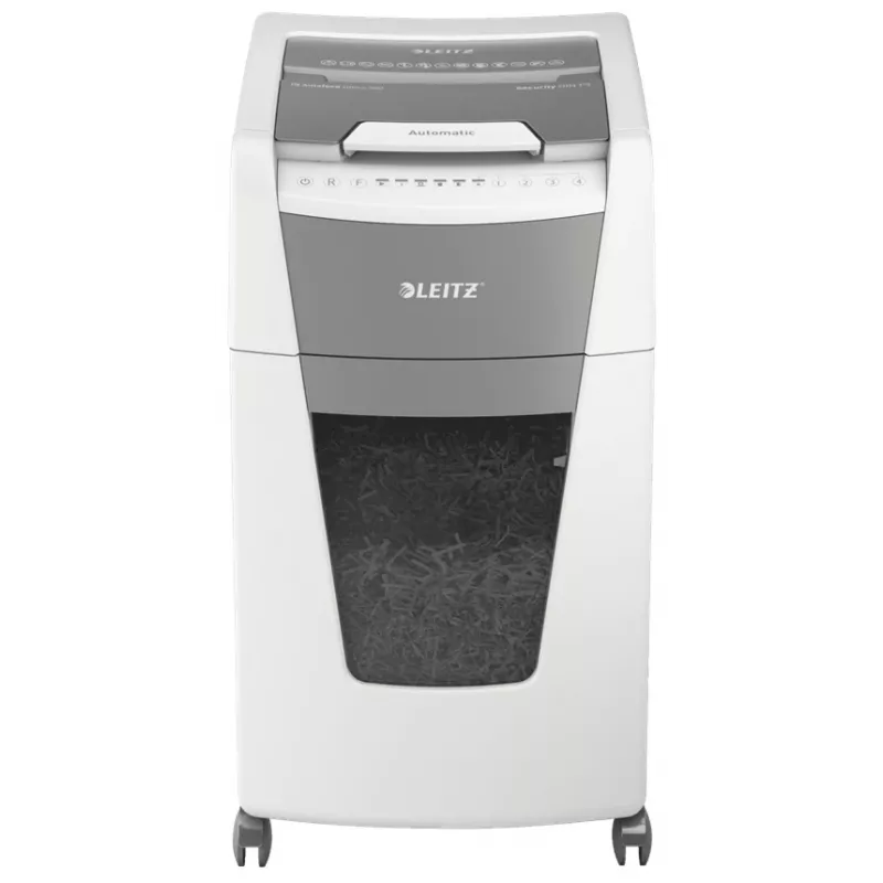 Leitz IQ Autofeed Office 300 automatinis popieriaus smulkintuvas P5, mikro pjūvis, 22 cm, 2 x 15 mm, 60 L, 700 lapų, 55 dB
