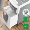 Leitz IQ Autofeed Office 300 automatinis popieriaus smulkintuvas P5, mikro pjūvis, 22 cm, 2 x 15 mm, 60 L, 700 lapų, 55 dB