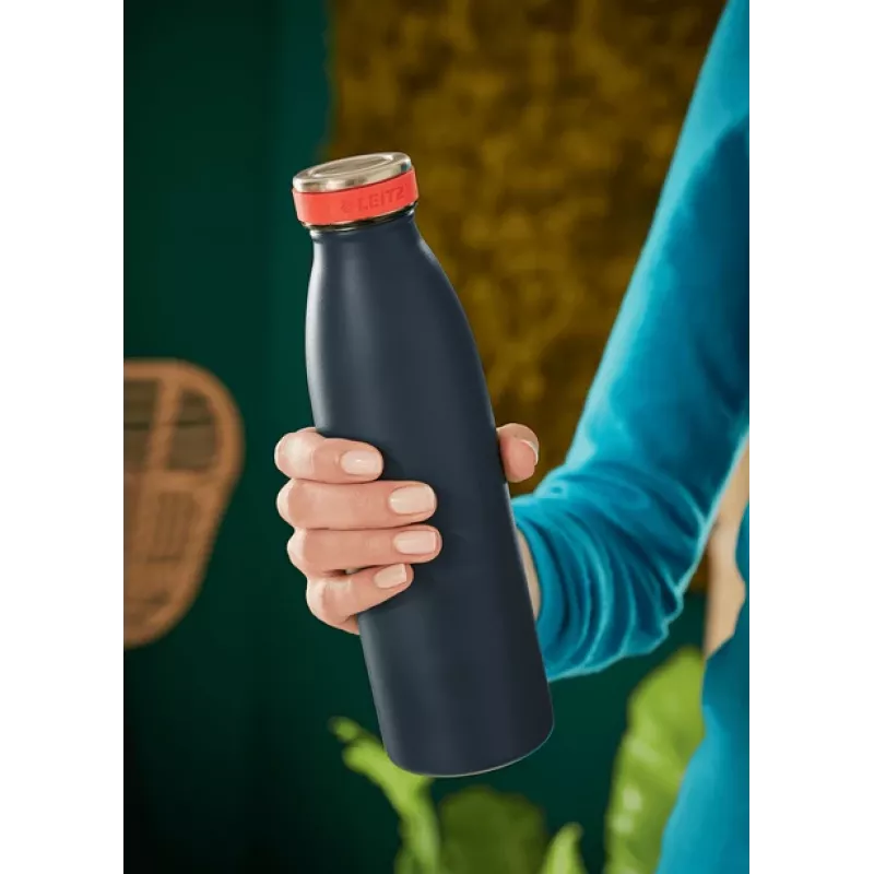 Leitz Cosy izoliuotas vandens butelis 500 ml, juodas, nerūdijantis plienas