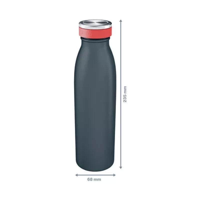 Leitz Cosy izoliuotas vandens butelis 500 ml, juodas, nerūdijantis plienas