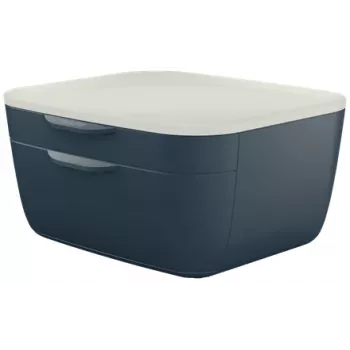 Leitz Cosy spintelė su stalčiais, 2 stalčiai, polistirenas (PS), juoda, balta, 1 vnt., 251 mm, 143 mm