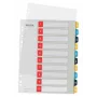 Leitz Cosy 1-10 spausdinami skirtukai, PP, skaitmeniniai, A4 Maxi, 245x305 mm