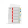 Leitz Cosy 1-10 spausdinami skirtukai, PP, skaitmeniniai, A4 Maxi, 245x305 mm