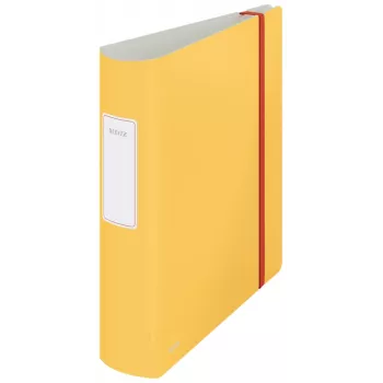 Leitz 180° Active Cosy segtuvas su svirtimi 80 mm, A4, poliuretanas, geltona, 500 lapų, 80 g/m², 8,2 cm