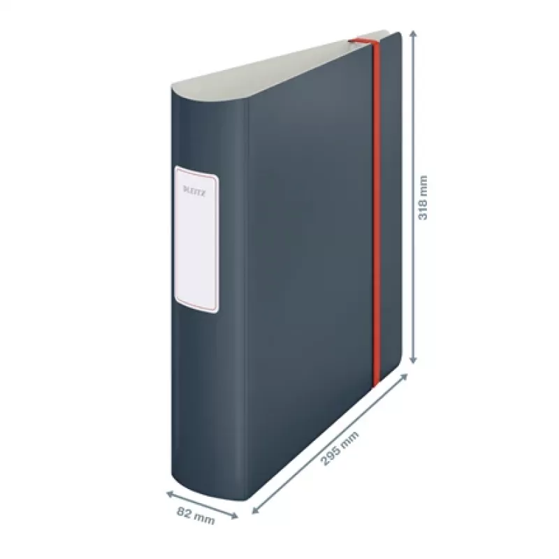 Leitz 180° Active Cosy segtuvas su svirtimi 80 mm, A4, poliuretano putplastis, juodas