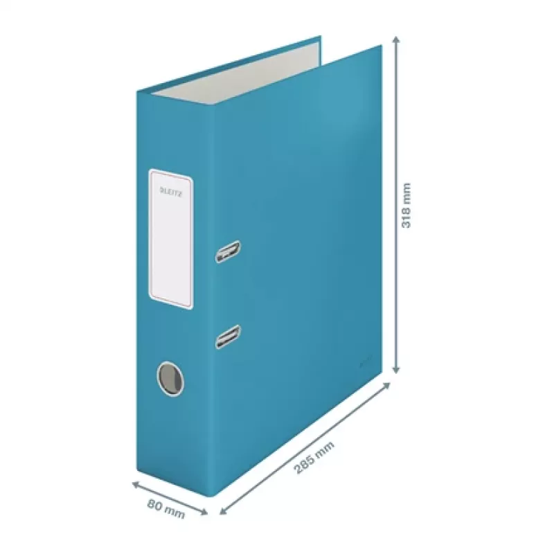 Leitz 180° Cosy minkštos tekstūros segtuvas su svirtimi 80mm, A4, kartonas, mėlyna