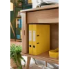 Leitz 180° Cosy Lever Arch File Soft Touch 50mm, A4, kartonas, geltona, tekstūruotas paviršius, 350 lapų, 80 g/m²