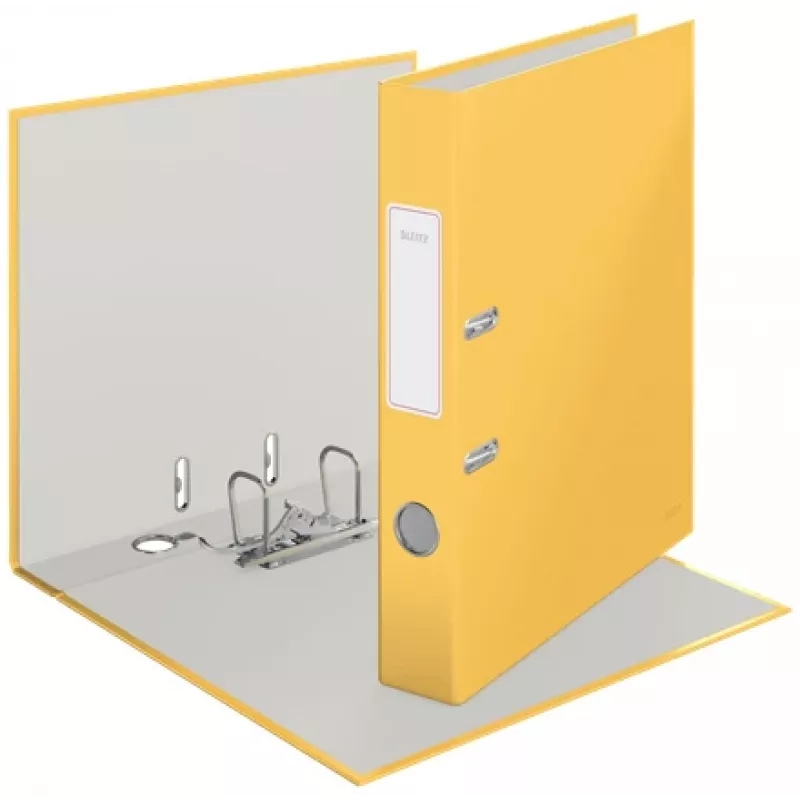 Leitz 180° Cosy Lever Arch File Soft Touch 50mm, A4, kartonas, geltona, tekstūruotas paviršius, 350 lapų, 80 g/m²